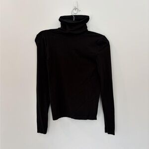 Wolford Black Turtleneck Long Sleeve Top